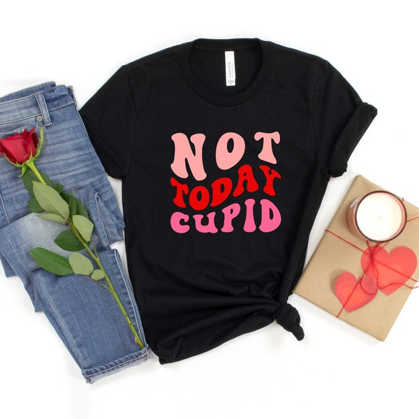 Not Today Cupid Retro Short Sleeve Graphic Tee