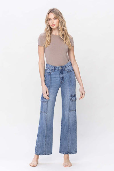 High Rise Dad Cargo Jeans