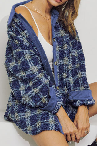 Patch Work Fuzzy Jacket