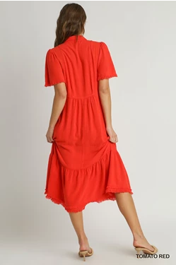 GRACIE DRESS RED