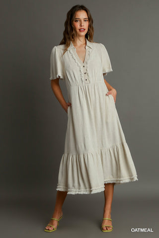 GRACIE DRESS OATMEAL