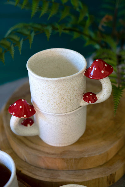 Mushroom Coffee Mugs set of 2