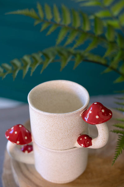 Mushroom Coffee Mugs set of 2