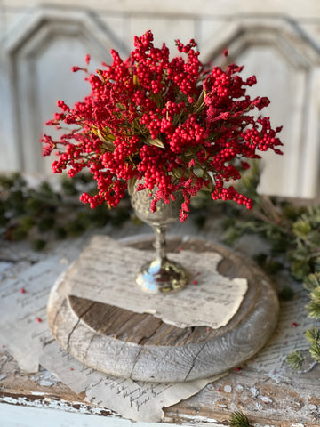 11" lavish berry half sphere scarlet