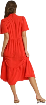 GRACIE DRESS RED
