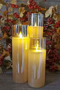 led wave flame candle