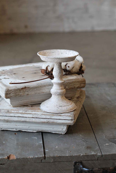 Cream Candle Holder - Vintage Phoenix Marketplace