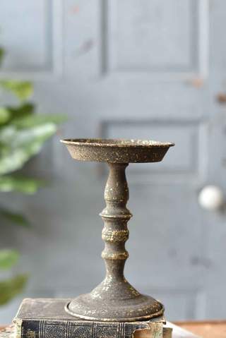 forged candle holder