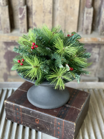 Holly & Pine 1/2 Sphere