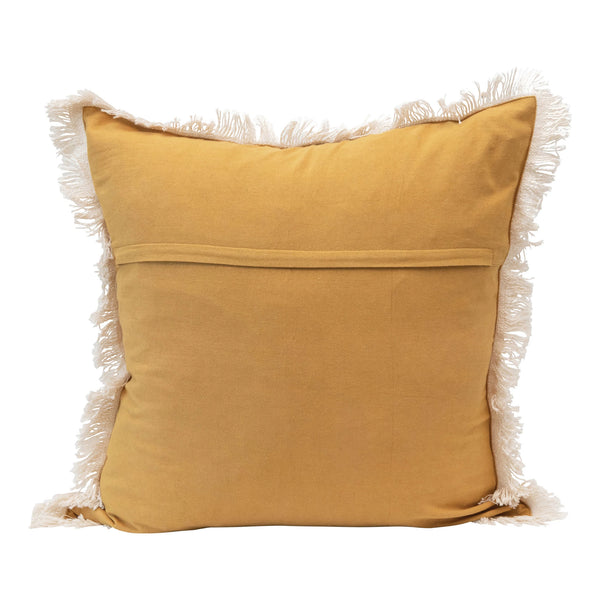 24" cotton slub pillow
