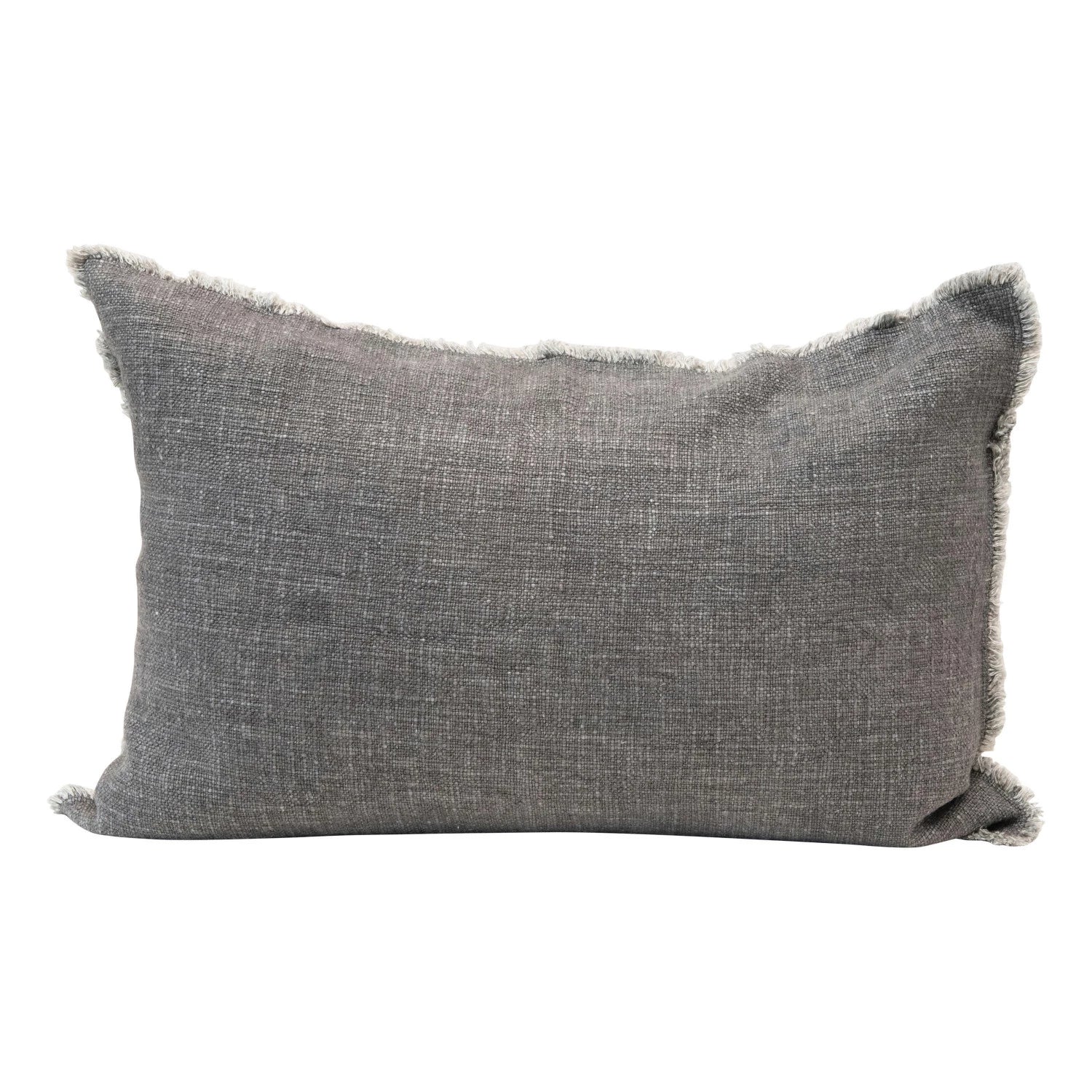 linen lumbar pillow
