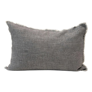 linen lumbar pillow