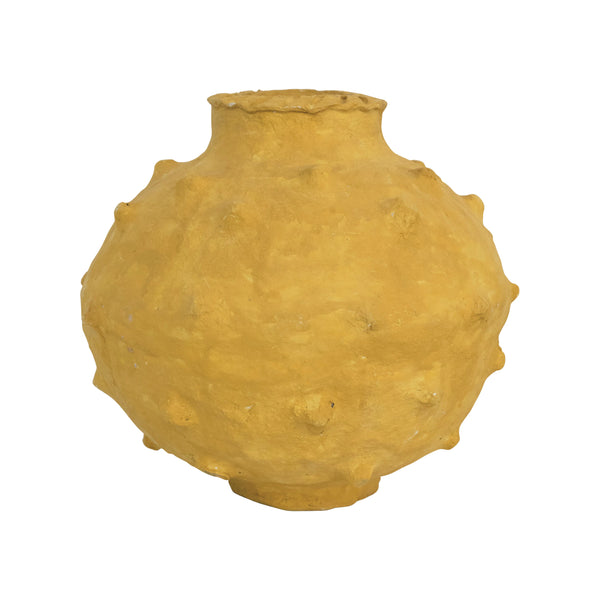 Textured Paper Mache Vase